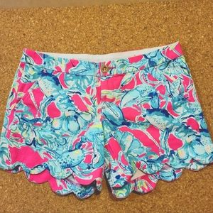 Lilly Pulitzer Buttercup Stretch Short 5” Inseam ITS ALWAYS SUMMER SOMEWHERE Sz4